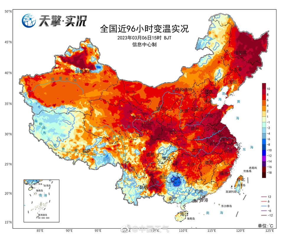未来一周全国大部分地区降水稀少，气温波动较大