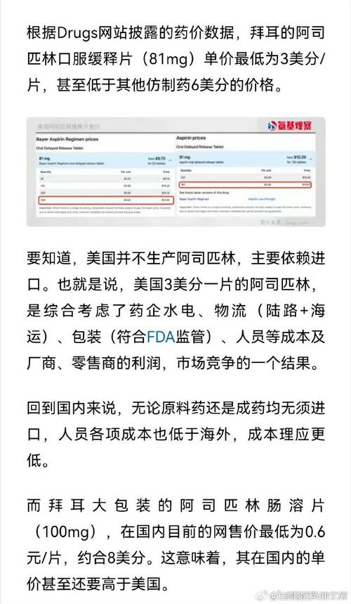 阿司匹林钱价格风波再起，中标企业行业热议