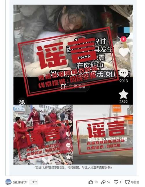 网民因谣传西藏地震致死亡被抓，涉谣行为